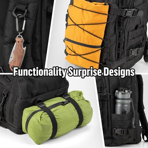 25L Tactical Backpack for Men: Military MOLLE Assault Rucksack 900D with Laptop Compartment EDC Daypack Used for Hiking,Work,Sports,School,Travel in Saudi Arabia