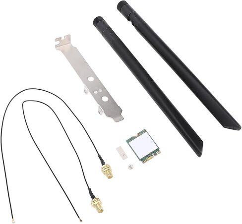 8265NGW WiFi Card, 1200Mbps WiFi Adapter with Bluetooth 4.2, 2.4GHz 5GHz, AC M. Interface, for Laptop, for 7, 8, 10 (External Antennae) in Saudi Arabia