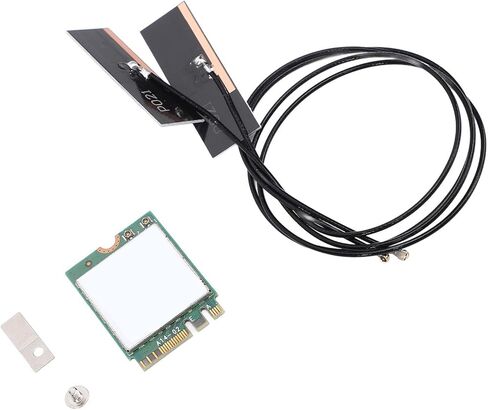 Fabater WiFi Card, AC 1200Mbps High Speed Dual Band 2.4GHz 5GHz Wireless Network Adapter, M.2 Interface Card with Bluetooth 4. for 10 8 7 Laptops and PCs (Built in Antennae) in Saudi Arabia