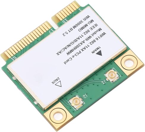 Generic Wireless Net Card, 2.4G 5G Dual Band WiFi6 Network Adapter, MU MIMO Technology Card with BT5.2, Ideal for Laptop, Notebook & All in One Mini PCIE Interface in Saudi Arabia