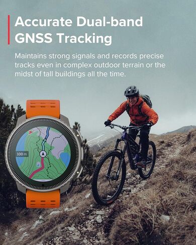SUUNTO Vertical Adventure GPS Watch w/Offline Maps Titanium Solar Canyon & SUUNTO 22 ATH6 Silicone Strap Powder Gray S+M in Saudi Arabia