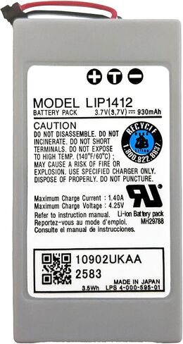 بطارية LIP1412 متوافقة مع بطارية بديلة من سوني لـ PSP-N1001، PSP-N1002، PSP-N1003، PSP-N1004 مع مجموعة أدوات إصلاح (سوني) in Kuwait