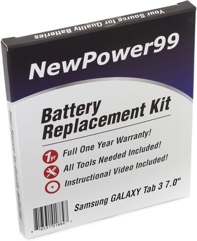 NewPower99 Battery Kit with Battery, Video,and Tools for Samsung Galaxy Tab 3 7.0 SM-T210, SM-T211, SM-T217, SM-T285 in Saudi Arabia