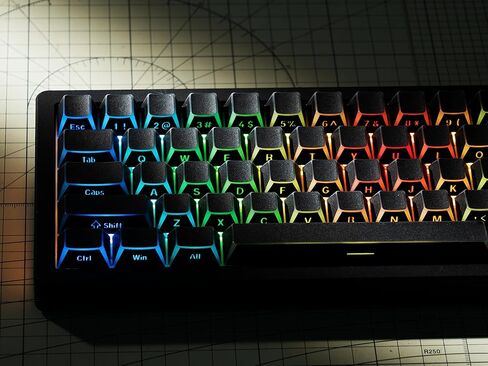 Womier Shine Through Keycaps, PBT Keycaps 60 65 75 100 Percent in Saudi Arabia