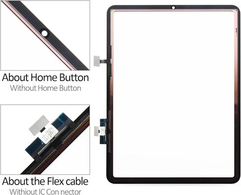 A-MIND Touch Screen Digitizer Replacement for iPad Air 5 2022 10.9 Inch Black Glass Panel Only Compatible with A2588 A2589 A2591 with Screen Protector in Saudi Arabia