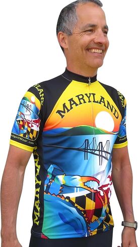 Free Spirit Wear Maryland Cycling Jersey in Saudi Arabia