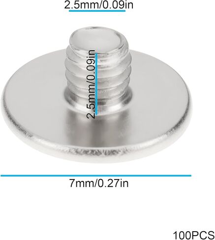 ECSiNG 100Pcs M2.5 Big Head Screws Computer Screen Rotating Shaft Optical Drive Screws Compatible with Acer Aspire 3 A315-54K in Saudi Arabia