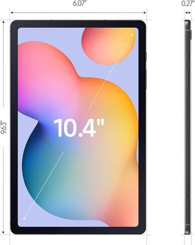 تابلت Samsung Galaxy Tab S6 Lite Android (شاشة لمس 10.4 بوصة 2K، سعة تخزين 128 جيجابايت (64 جيجابايت + بطاقة SD 64 جيجابايت)، قلم S لتدوين الملاحظات والرسم، عمر بطارية طويل 14 ساعة، كاميرا 5 ميجابكسل + 8 ميجابكسل، متينة) SM-P620، رمادي in Saudi Arabia