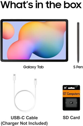 تابلت Samsung Galaxy Tab S6 Lite Android (شاشة لمس 10.4 بوصة 2K، سعة تخزين 128 جيجابايت (64 جيجابايت + بطاقة SD 64 جيجابايت)، قلم S لتدوين الملاحظات والرسم، عمر بطارية طويل 14 ساعة، كاميرا 5 ميجابكسل + 8 ميجابكسل، متينة) SM-P620، رمادي in Saudi Arabia