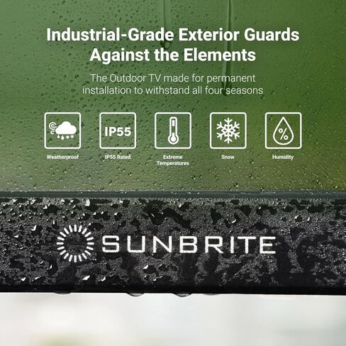 SunBrite 65 بوصة تلفزيون ذكي خارجي Veranda 4 Series، تلفزيون 4K UHD LED للظل، سطوع 600-Nit، مقاوم للطقس IP55، بلوتوث 5.0 لاسلكي، مكبرات صوت مدمجة in Kuwait