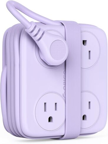 5 Ft Extension Cord with 3 USB Ports, ORICO Power Strip for Desktop, 4 Side Outlet Extender & Flat Plug, 11 in 1 Charging Station for Home/Office/Dorm - AP3 PRO in Saudi Arabia