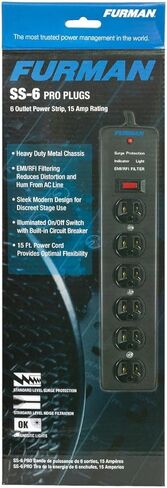 Furman SS-6 6-Outlet Pro Surge Suppressor Strip (SS6d1) in Saudi Arabia