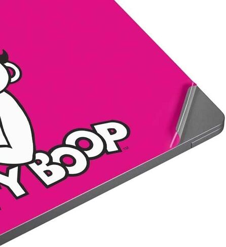 Skinit Laptop Decal Skin Compatible with Universal Laptop 16in (13 x 9.4in) - Officially Licensed Betty Boop Betty Boop Pink Background Design in Saudi Arabia