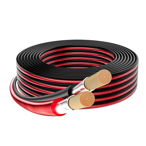 16/2 Gauge Speaker Wire 25FT, 16 AWG 2 Conductors OFC Pure Copper Electrical Red Black Cable for Car Speakers Stereo, Home Theater, Automotive Wire, Aluminum Foil Shield, Flexible Clear PVC in Kuwait