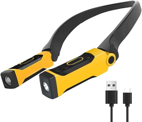 مصباح قراءة USB قابل لإعادة الشحن، ضوء كتاب للرقبة، مستويين للسطوع، أذرع قابلة للانحناء للقراءة والتخييم والإصلاح in Kuwait