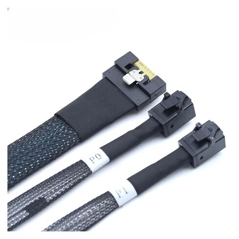 SlimSAS SFF-8654 8i 74P PCIE4.0 to 2X S1A1S SFF-8643 Server Connection Cable in Saudi Arabia