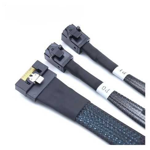SlimSAS SFF-8654 8i 74P PCIE4.0 to 2X S1A1S SFF-8643 Server Connection Cable in Saudi Arabia