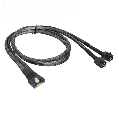 SlimSAS SFF-8654 8i 74P PCIE4.0 to 2X S1A1S SFF-8643 Server Connection Cable in Saudi Arabia