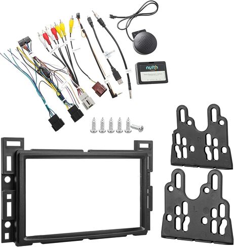 NuIth Double DIN Radio Dash Kits for Chevrolet 2004-2012 + Radio Replacement Interface with Steering Wheel Control for GMC Chevy in Saudi Arabia