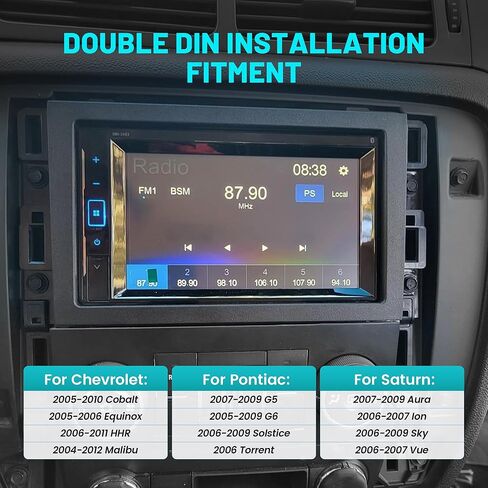NuIth Double DIN Radio Dash Kits for Chevrolet 2004-2012 + Radio Replacement Interface with Steering Wheel Control for GMC Chevy in Saudi Arabia