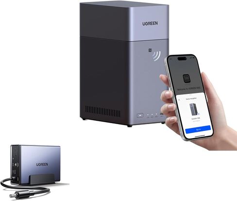 UGREEN NAS US3000, 12000mAh Uninterruptible Battery Power Supply Bundle NAS DH2300 2-Bay Desktop NAS with 64TB Storage Capacity in Saudi Arabia