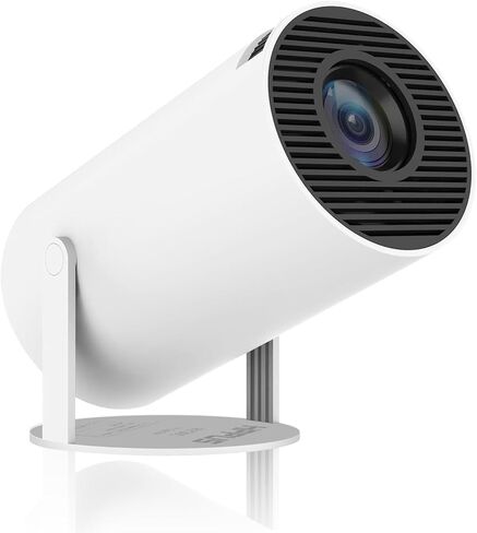 [180°Adjustable Stand] Smart Mini Projector with Android TV Phone Holder Upgraded Vacuum Magnetic Phone Holder, Auto Keystone, Portable Ceiling Projector for iOS and Android. in Saudi Arabia
