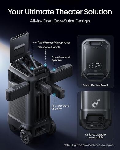 جهاز عرض سينما soundcore Nebula X1 Pro Triple Laser 4K للمنزل والخارج، مسرح متنقل 3500 ANSI Lumens، 7.1.4 صوت مكاني، Dolby Atmos الرسمي، تكبير بصري، تباين 56000:1، إعداد ذكي in Kuwait
