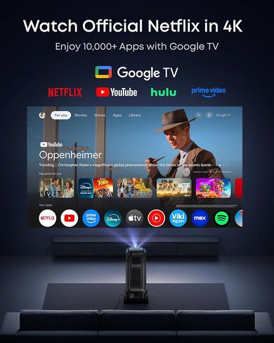 جهاز عرض سينما soundcore Nebula X1 Pro Triple Laser 4K للمنزل والخارج، مسرح متنقل 3500 ANSI Lumens، 7.1.4 صوت مكاني، Dolby Atmos الرسمي، تكبير بصري، تباين 56000:1، إعداد ذكي in Kuwait