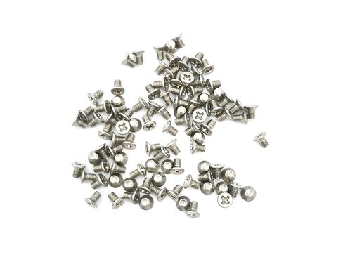 PC Computer Case Hard Disk Drive Screws 2.5" HDD 100-Piece, M3x5mm, Cross Recessed Screw, Flat and Countersunk Head, Silver in Saudi Arabia