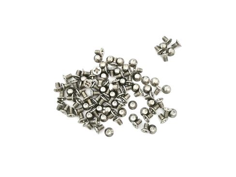 PC Computer Case Hard Disk Drive Screws 2.5" HDD 100-Piece, M3x5mm, Cross Recessed Screw, Flat and Countersunk Head, Silver in Saudi Arabia