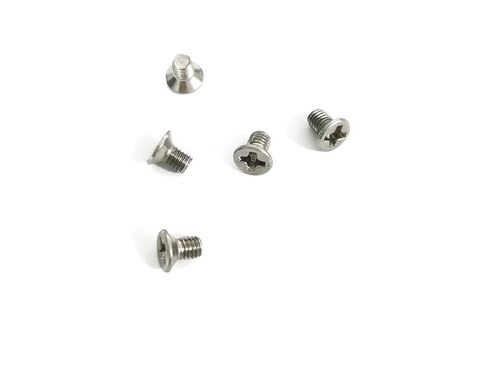 PC Computer Case Hard Disk Drive Screws 2.5" HDD 100-Piece, M3x5mm, Cross Recessed Screw, Flat and Countersunk Head, Silver in Saudi Arabia