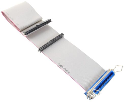 CablesOnline, 19-inches CN50 50-Pin Female to 2X IDC50 50-Pin Female Ribbon Cable, FS-50C16F in Saudi Arabia
