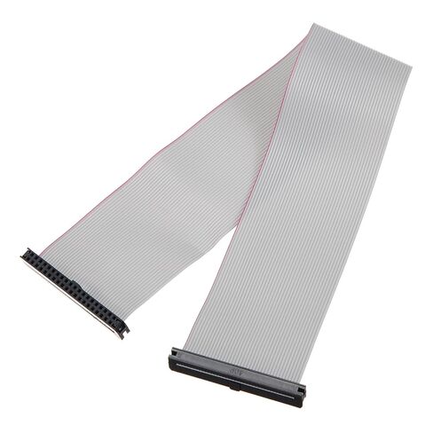 MECCANIXITY IDC Connector Flat Ribbon Cable, 40 Pins 2mm Pitch 30cm Length FC to FC Dual Female Connector Flat Ribbon Cable Wire for Industrial Electronics, Gray in Saudi Arabia