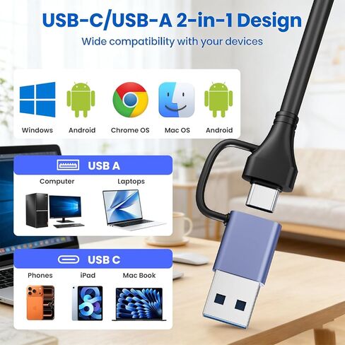 XQD Card Reader - Aluminum 2 in 1 XQD/SD Memory Card Adapter for iPhone 17/16/15 Windows Mac OS Android, 5Gpbs USB 3.0 XQD Reader Support Sony G/M Series, Lexar 2933x/1400x USB Mark XQD Card in Saudi Arabia