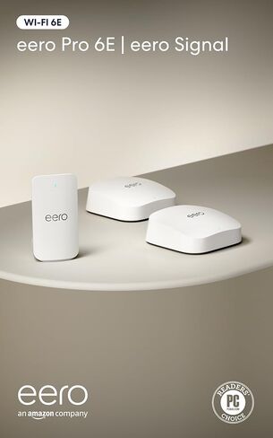 Amazon eero Pro 6E (حزمة واحدة) مع النسخ الاحتياطي الخلوي Amazon eero Signal 4G LTE لأنظمة eero in Kuwait