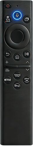 جهاز تحكم عن بعد عالمي لتلفزيون سامسونج الذكي، متوافق مع تلفزيون LED/LCD/بلازما QLED، مع Netflix، Prime Video، أزرار Hulu، التحكم الصوتي. in Kuwait