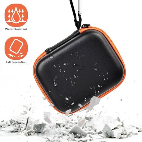 حافظة صلبة متوافقة مع جهاز Garmin inReach Mini 3 Plus Rugged Global Satellite Communicator، منظم حماية مع فتحة إسفنجية للمشي لمسافات طويلة والتخييم والعتاد - حافظة فقط (أسود) in Saudi Arabia