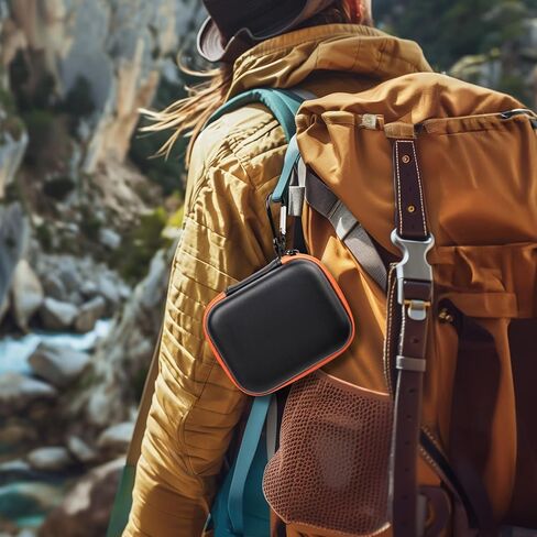 حافظة صلبة متوافقة مع جهاز Garmin inReach Mini 3 Plus Rugged Global Satellite Communicator، منظم حماية مع فتحة إسفنجية للمشي لمسافات طويلة والتخييم والعتاد - حافظة فقط (أسود) in Saudi Arabia
