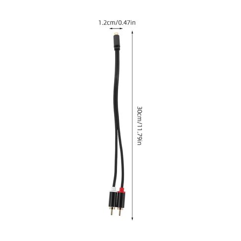 CALLARON 2pcs 0. Gold-Plated Female to Dual Male RCA Audio Splitter Cable for Car Speaker Adapter Extension, Y-Shaped Aux Audio Wire Compatible with Car Stereo Amplifier Systems in Saudi Arabia