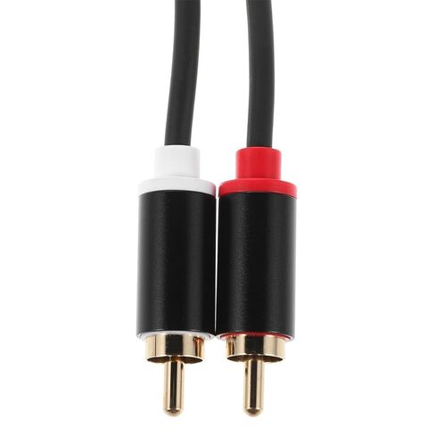 CALLARON 2pcs 0. Gold-Plated Female to Dual Male RCA Audio Splitter Cable for Car Speaker Adapter Extension, Y-Shaped Aux Audio Wire Compatible with Car Stereo Amplifier Systems in Saudi Arabia