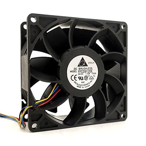 Delta 12V 90mm Fan, 12V 1.50A 90x90x38mm Cooling Fan for Desktop, Graphic Cards, Gaming Console, Receiver, Projector in Saudi Arabia
