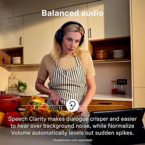 جهاز إرسال تلفزيون Sennheiser BTA1 لسماعات الرأس اللاسلكية Bluetooth Auracast - صوت محيطي افتراضي مدمج وأوضاع وضوح الكلام، HDMI، اتصالات بصرية، تناظرية، نطاق لاسلكي يصل إلى 50 مترًا in Saudi Arabia