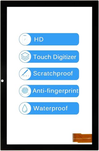استبدال الشاشة لـ DIALN S10 2BAHU2023007 10.1 بوصة مجموعة إصلاح محول رقمي لشاشة اللمس الزجاجية الأمامية مع أدوات (237 مم * 156 مم، وليس شاشة LCD) in Saudi Arabia