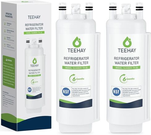 TEEHAY Filter A EDRARXD1 Water Filter, Compatible with Everydrop Filter A, EDRARXD1, Whirlpool WHRARXD1, WRSC5536RZ, WRSF5536RZ, KitchenAid KRSF536RPS, KRFF507HPS, Maytag MRSC6636RZ, 3 Pack in Saudi Arabia
