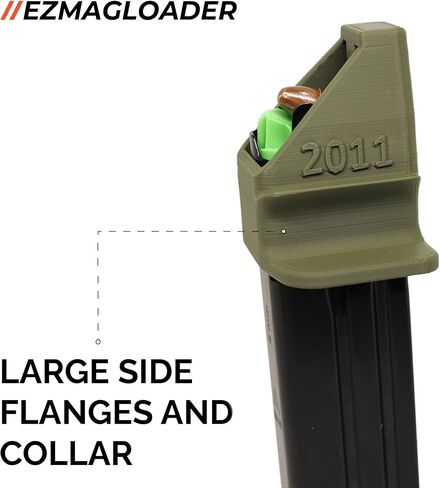 EZMAGLOADER Magazine Loader for 2011 Magazines - *Please See Description for Compatibility - Easy Pain Free Loading - Comfortable Grip - Speed Loader Accessories - Large Flanges for Thumb Relief in Saudi Arabia