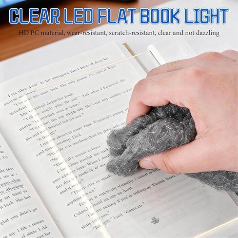 Cryfokt LED ضوء الكتاب، 3W ستبليس يعتم القابلة لإعادة الشحن أضواء كتاب مسطحة LED واضحة مع الموقت، 3 درجات حرارة اللون لوحة مصباح لوحة عكس الضوء للقراءة، والطلاب in Saudi Arabia