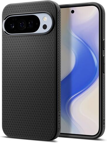 Spigen for Pixel 10a Case, Liquid Air [No Magnet Ring] [Military-Grade Protection] - Matte Black in Saudi Arabia