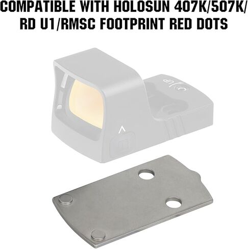ohhunt Titanium Adapter Plate Compatible with Hellcat OSP Holosun 407K/507K, Mounting Plate for Glock 43X/48 MOS in Saudi Arabia