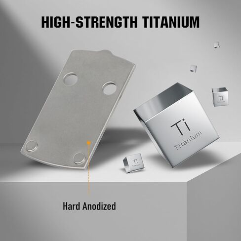 ohhunt Titanium Adapter Plate Compatible with Hellcat OSP Holosun 407K/507K, Mounting Plate for Glock 43X/48 MOS in Saudi Arabia