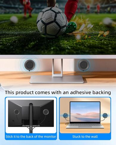 سماعات كمبيوتر صغيرة تعمل بمنفذ USB، مكبرات صوت سلكية صغيرة لسطح المكتب بقدرة 6 وات مع مدخل Aux 3.5 مم وتحكم في مستوى الصوت، توصيل وتشغيل سماعات الكمبيوتر لشاشة الكمبيوتر المحمول، هاتف MP3 (1.3M/4.3FT) in Saudi Arabia